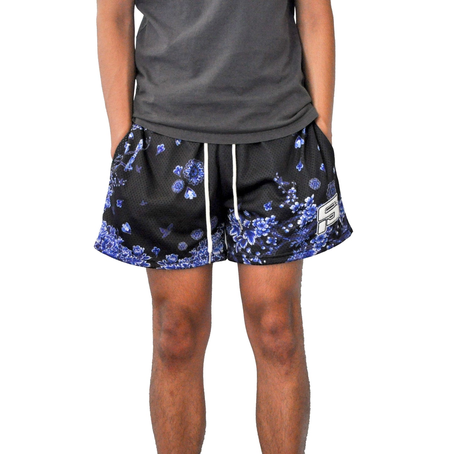 Black Porcelain Shorts
